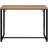 Bali Coastal Modern Console Table Natural Wood Top With Black Metal Legs