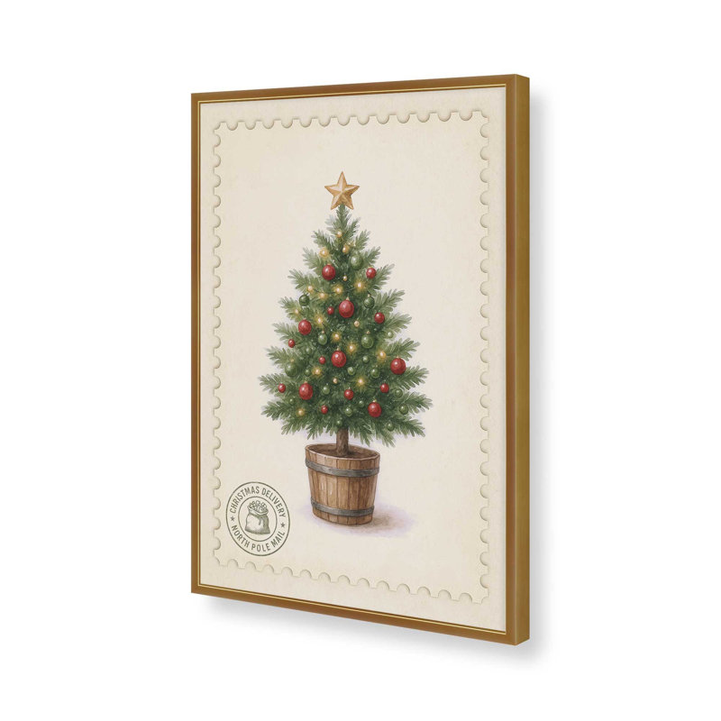 Evergreen Parcel, reproduction d'art, Or poli, 24 po x 36 po