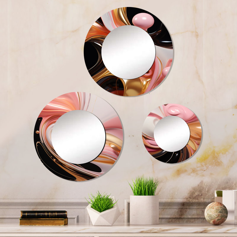 Zebrowski Metal Round Mirror