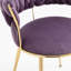 Chaises de salle à manger élégantes 2 pièces avec pieds en métal doré Denroy-413580341