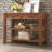 Ajada Wood Storage Console Table with 2 Storage Drawers and 2 Tiers Shelves-1802804401