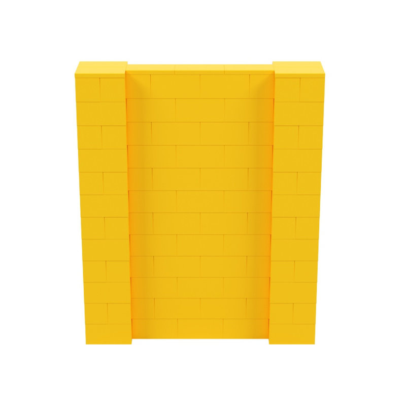 Cloison 1 panneau autoportante, H 72 po x l 60 po x P 12 po, Jaune