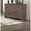 Mobilier de chambre à coucher avec tiroirs en bois à finition naturelle