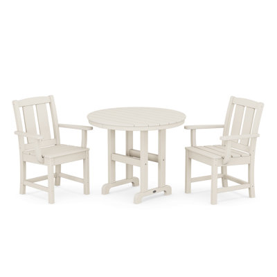 Mission 3-Piece Farmhouse Dining Set