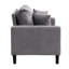 Canapé 2 places gris avec base en bois-858396552-858396551-858396553