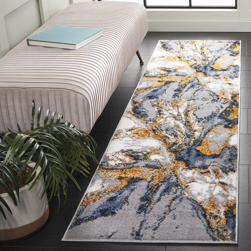 Tapis abstrait Luco Performance Performance, Tapis de couloir 2 pi 2 po x 8 pi