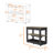 Kitchen Island with Drawer Shelves and Casters-458546701-423032430