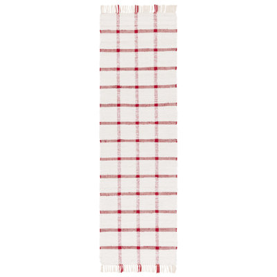 Lamoni Handwoven Recycled Cotton Plaid Rug