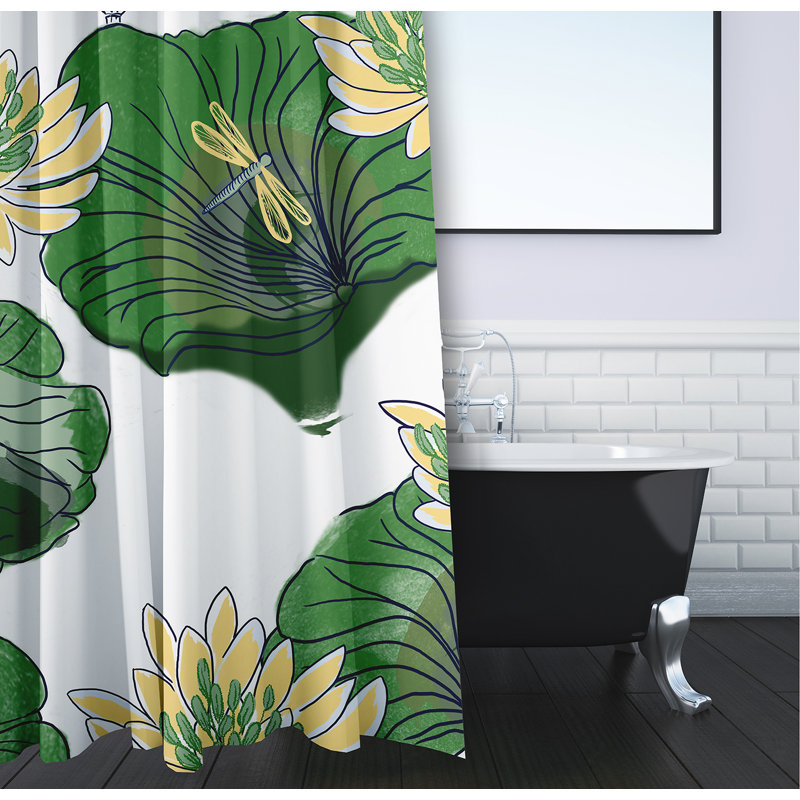 Lotokoi Shower Curtain, Green