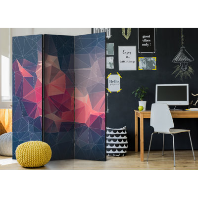 135cm W x 172cm H 3 - Panel One Sided Room Divider Folding Room Divider