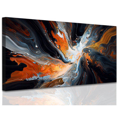 Art mural abstrait GUTATTY, peinture murale moderne sur toile texturée, images minimalistes de tons terreux et de bijoux, décoration artistique rustique pour le salon ou la chambre à coucher, 24 po x 48 po