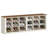 Farmhouse Shoe Storage Bench, Entryway Shoe Cubby Bench, Compartments Widened Wooden Shoes Cubbies, Shoes Rack Benchs for Cloakroom, Living Room, Antique White-1420391397-1422583813