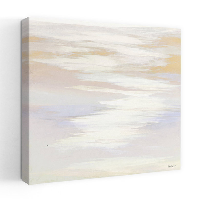 Island Calm 3, art contemporain abstrait, H 18 po x l 18 po