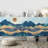 Abstract Mountains Peel & Stick Border-93867370