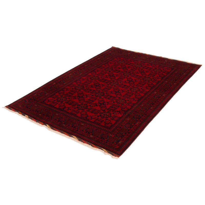 Madalon One-of-a-Kind 6'7" X 9'8" New Age Wool Area Rug in Red