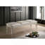 Banc classique classique 1pc avec pieds en acrylique et miroir en bois massif-1092344725