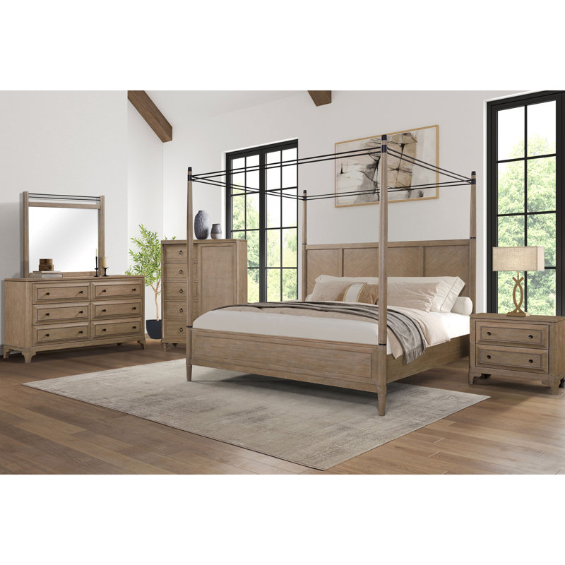 Commode 5 tiroirs finition sable