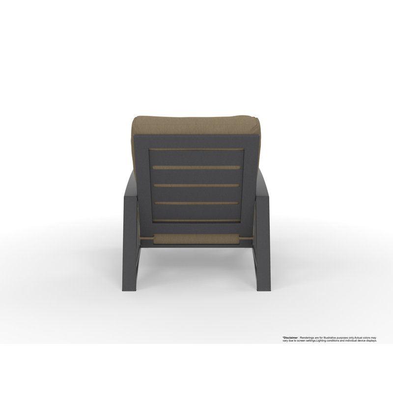 Arc Outdoor Lounge Chair, Sahara Cafe, Carbon Black