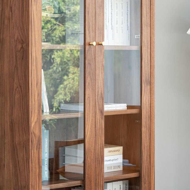 High quality walnut bookcase