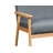 Luxurious And Comfortable Loveseat With Solid Wood Frame, Natural Arms And Full Foam Seat Cushion For Ultimate Relaxation-304773560-304773561
