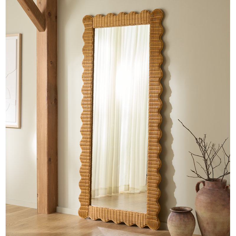 Cleckley Rattan 70 Inch Mirror
