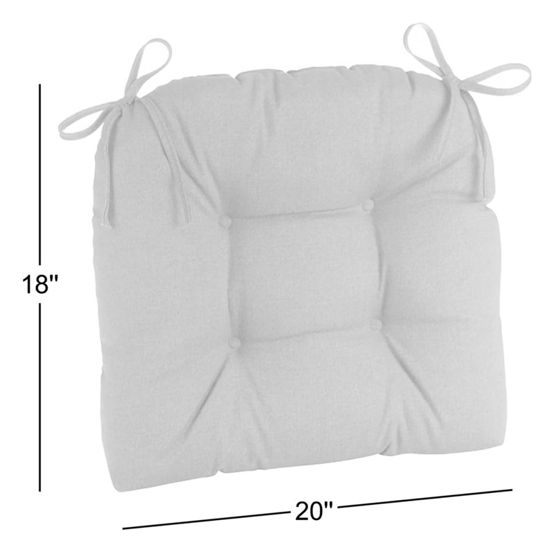 Indoor And Outdoor Patio Chair Cushions, 19X18 Inches Husk Birch