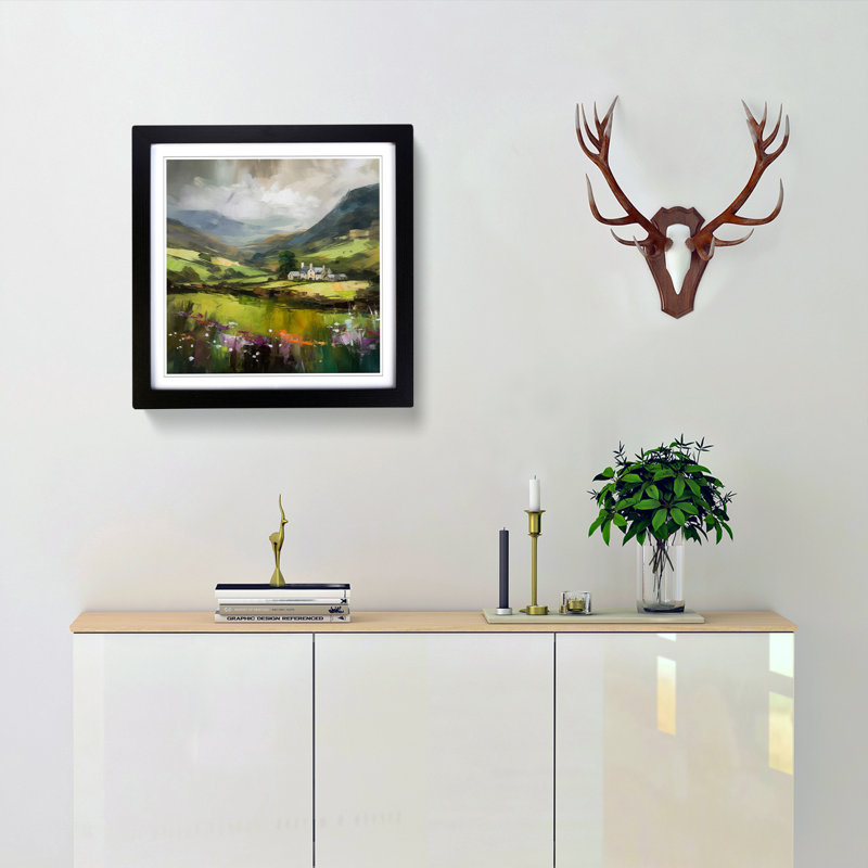 Wales Impressionism - Framed Print, Black