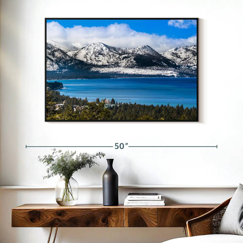 Stunning Lake Tahoe, Floating Frame Black, 40" X 27"