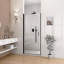 Porte de douche pivotante semi-sans cadre-127317852