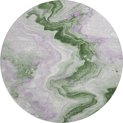 Premium Machine Washable Chelston AMF1862 Swirls Rug