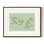 Mod-Ensemble The Turtles by ChiChi – Green Tone Minimalist Ocean Art Print with Marine Tortoises | 36"H x 48"W | Black Frame
