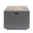 Outdoor 33" Fire Pit, 50,000 Propane, Square Shape, Tank Inside, Brushed Brown, Powder-Coated Iron, No Setup Propane , Outdoor, Iron Frame, Assembly Needed
