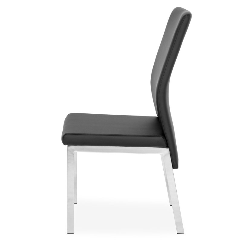 Camy Upholstered Dining Chair, Black