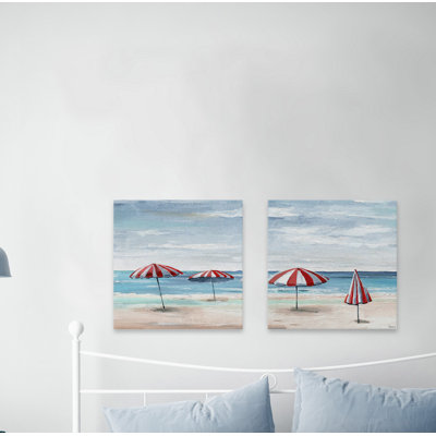 " Summer Tents II " by Parvez Taj 2 - Pieces Painting Print