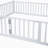 Metal House Bed With Fence And Door-676732341