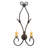 Sienna Steel Candle Wall Light