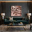 Biomorphic Abstraction 14 Brown Canvas Wall Art-1367615600