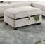 Ensemble de canapé modulaire rembourré en velours côtelé LAF ivoire 3 pièces-38393114