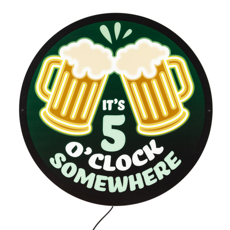 5 O'clock Somewhere Wall Décor