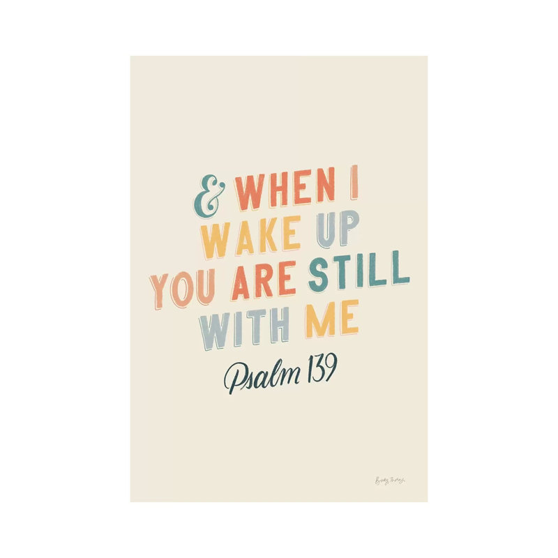 Bible Saying IV by Becky Thorns - Wrapped Canvas Print, 20.32 cm H x 30.48 cm W