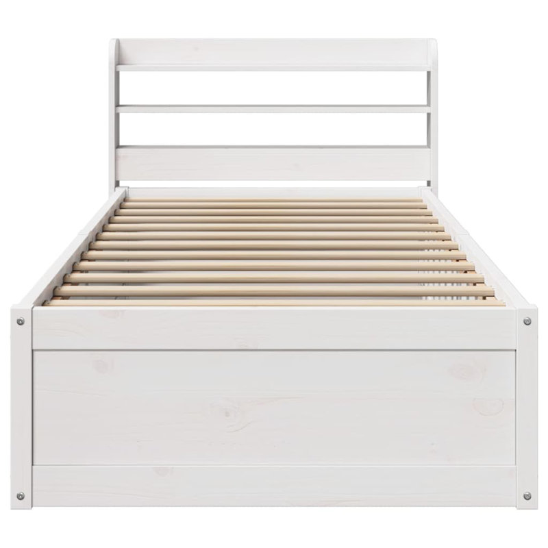 Storage Bed, White, Small Single (2'6)