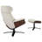 Dillon 31" Wide Power Swivel Lounge Chair Recliner With Ottoman