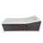 197cm Long Reclining Double Chaise with Cushions and Table