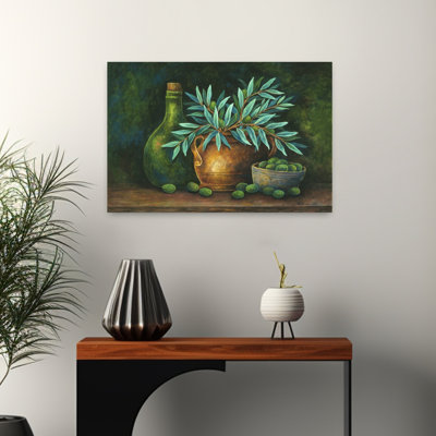 «The Olive Harvest», reproduction d'art rétro de fruits nature