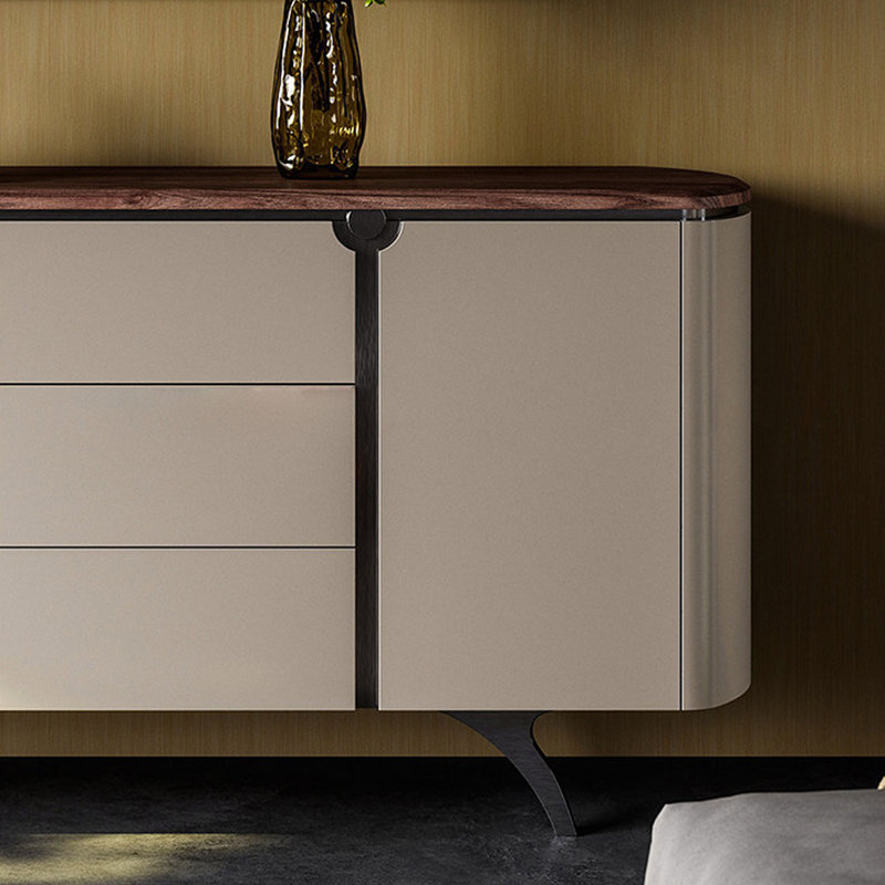 Buffet italien de luxe avec rangement léger, H 35,43 po x l 78,74 po x P 15,75 po