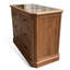 47.24 " W Pine Solid Wood and Glass Jewelry Armoire