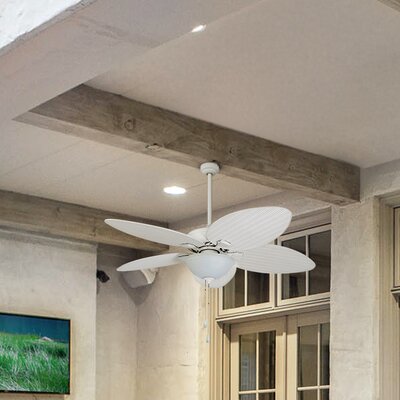 Cosgrave 52"" Indoor and Outdoor Ceiling Fan with Light -  Bay Isle Home™, 63DE18AA0FC749BCAA49F7C2A5B4C456