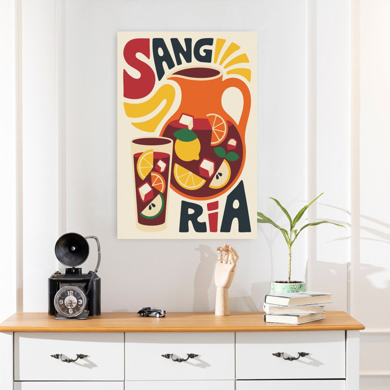 Art mural rétro rafraîchissant, rétro et vibrant, H 24 po x l 16 po
