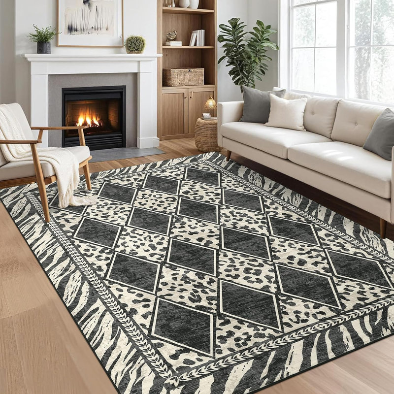 Tapis de couloir Leopard, Rectangle 6 pi x 9 pi