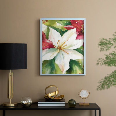 «Christmas Holiday Art DCCL III», reproduction d'art encadrée - bois massif